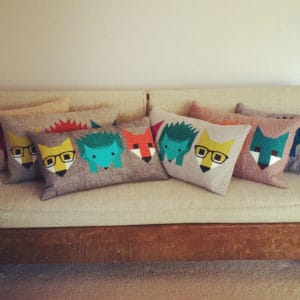 Fox and Hedgehog Pillows
