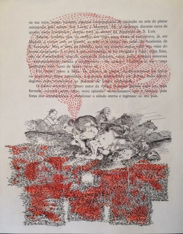 "Rotas de Sonho e Mistério", 1988, woven tapestry (wool, cotton, raffia, acrylic fiber), 130x310cm, private collection, copyright Alves Dias