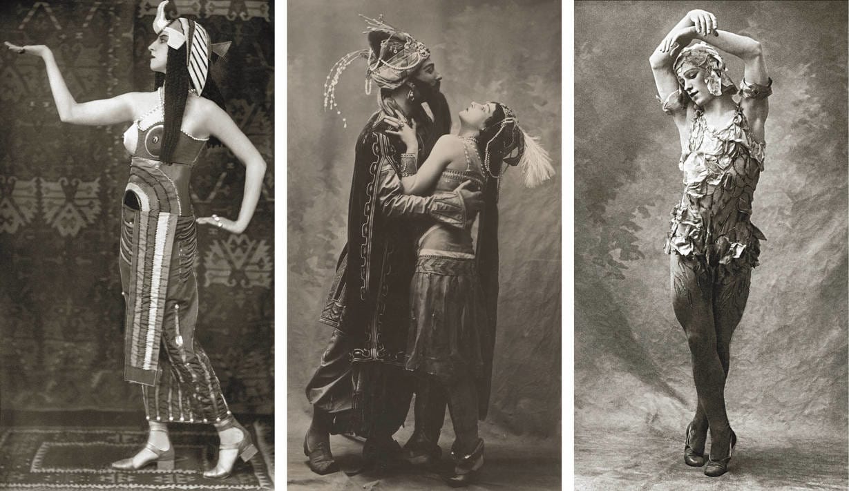 Sonia costumes for Diaghilev’s Ballet Russes’ production of Cléopâtre