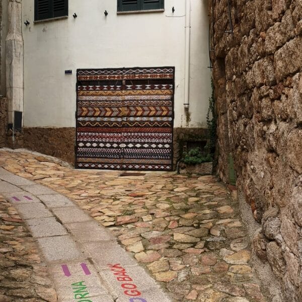 AA Aperto, textile works along the streets of Aggius, ph.credit Chiara Marci
