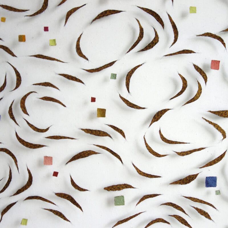 “Flow-detail”, 2018, 113 x 130 cm, horsehair, fabric, stitched, copyright Marian Bijlenga