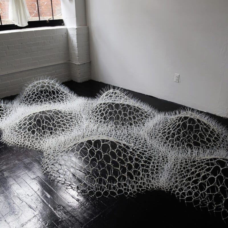 Her Contour, 2013, Her Contour, 15 x 8 x 1 feet (H), Cable Ties