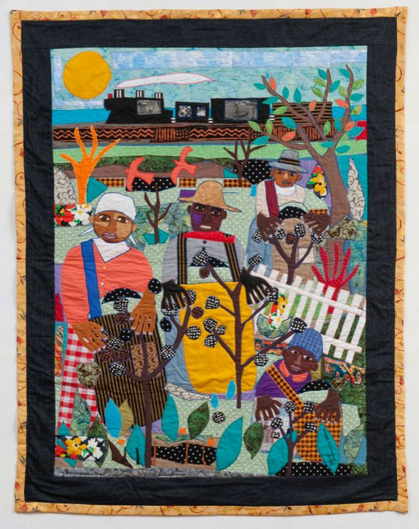 Michael Cummings (b. 1945) - Mecklenburg County, N.C., 2008 -Cotton/blends, dye fabric, buttons - On loan courtesy of the artist