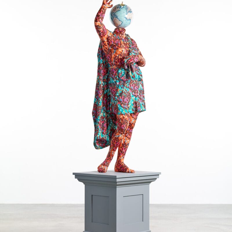 Wounded Amazon (after Sosikles), 2019, Stephen Friedman Gallery, London, © Yinka Shonibare CBE, courtesy of the artist, Stephen Friedman Gallery, London, and James Cohan Gallery, New York, photo: Stephen White & Co