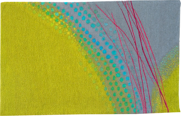 New Green, 38 x 51cm, wool, cotton, linen & embroidery threads
Private collection UK, copyright Jo Barker