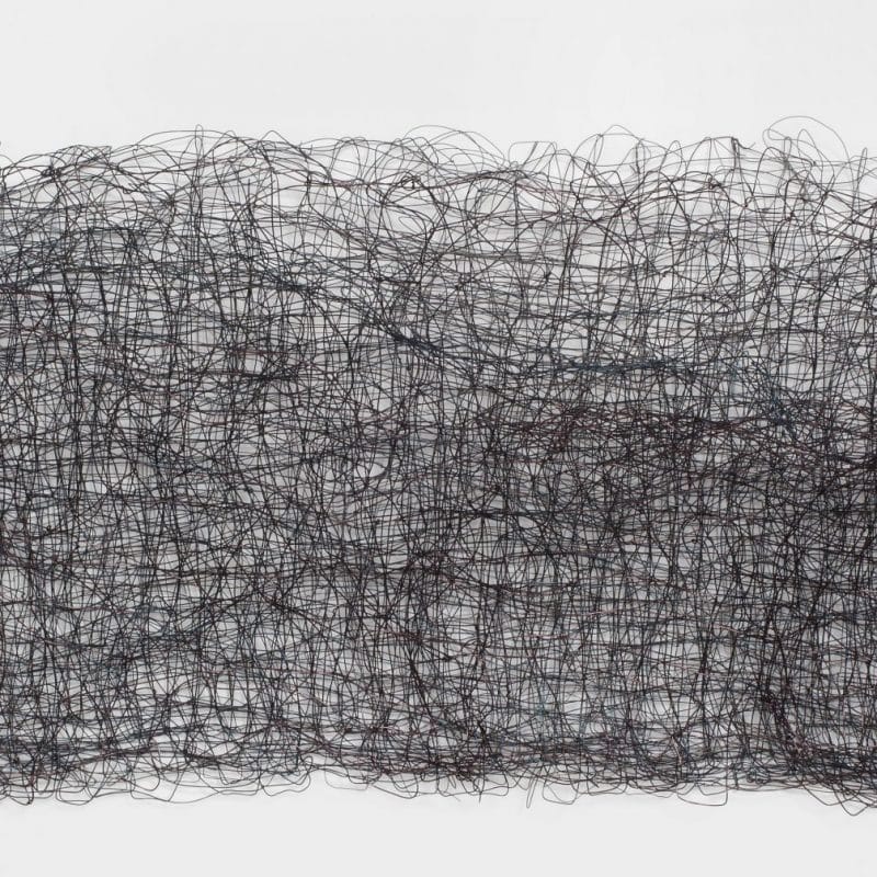 Woods at Night, 2010, coated copper wire, 17 x 46 x 9, ph. cr. Cathy Carver, copyright Nancy Koenigsberg