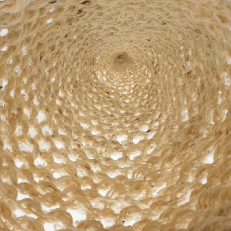 Detail inside Natural Fiber, row wooll 2016 Paola Anziché