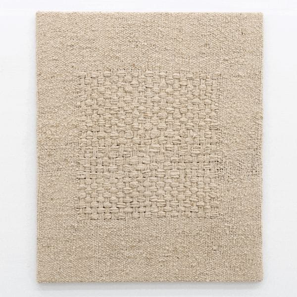 Sheila Hicks, Taxco el Viejo, 1964, handspun wool, 122×101 cm. © Sheila Hicks
