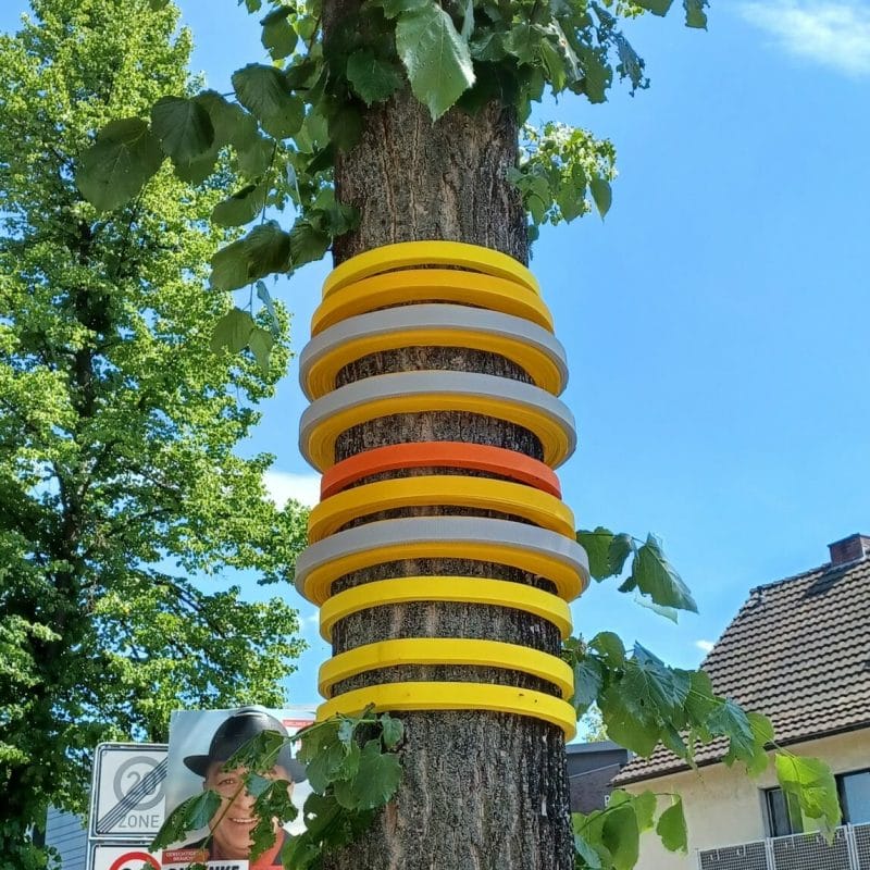 Textile tree sculptures, copyright Esser Horn
