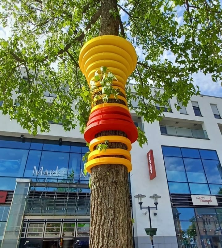 Textile tree sculptures, copyright Esser Horn