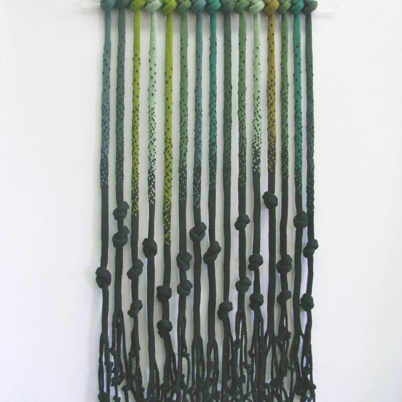 Uprooted. 2010. Knit cotton. 44”x22”. Photo credit Adrianne Sloane
