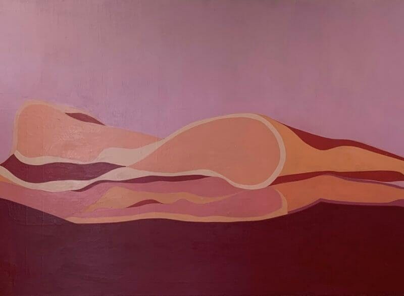 Back Self Portrait, 1975.  From the Frozen Sex Series Acrylic on canvas 47.2 × 94.4 in. 120 × 240 cm