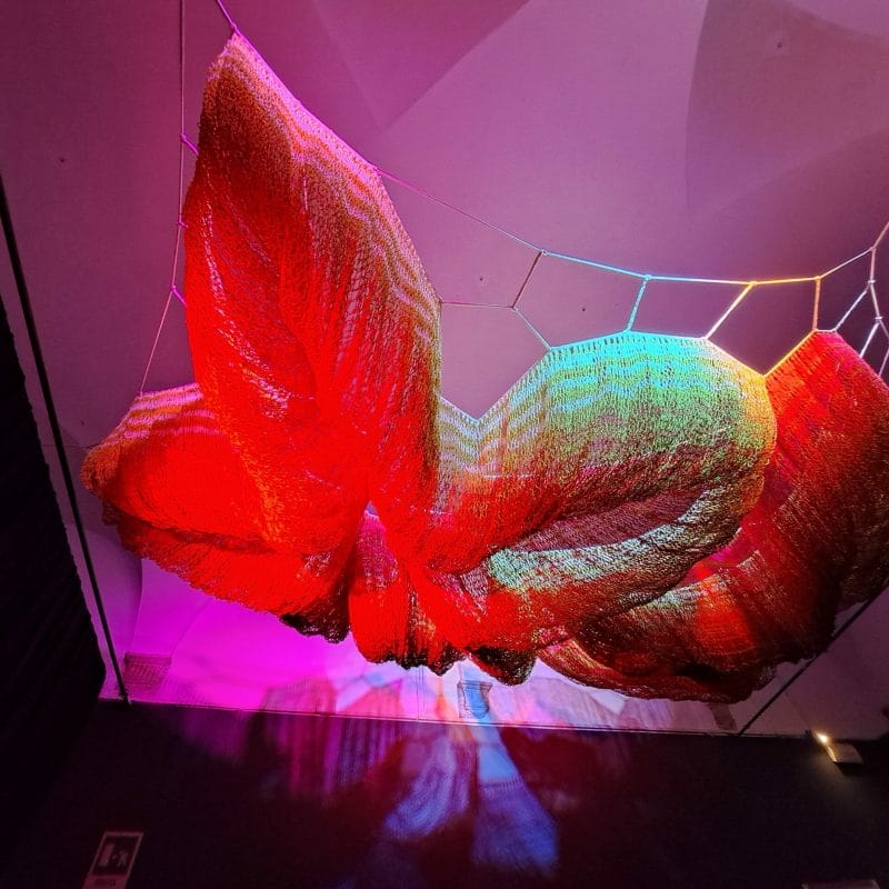 Study for Butterfly Rest Stop (1/9th Scale), copyright Janet Echelman