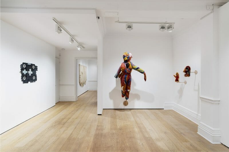 Antigone: Women in Fibre Art, Installation View at Richard Saltoun Gallery, London, 2023. Courtesy of Richard Saltoun Gallery London/Rome. Copyright Karen Bengall