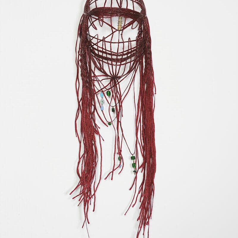 Hoda Tawakol Silent Voices in a Palm Grove, Dortmunder Kunstverein, 2023 Hair #7 (2014), detail view Photo: Edward Greiner  Courtesy: the artist, Gallery Isabelle van den Eynde