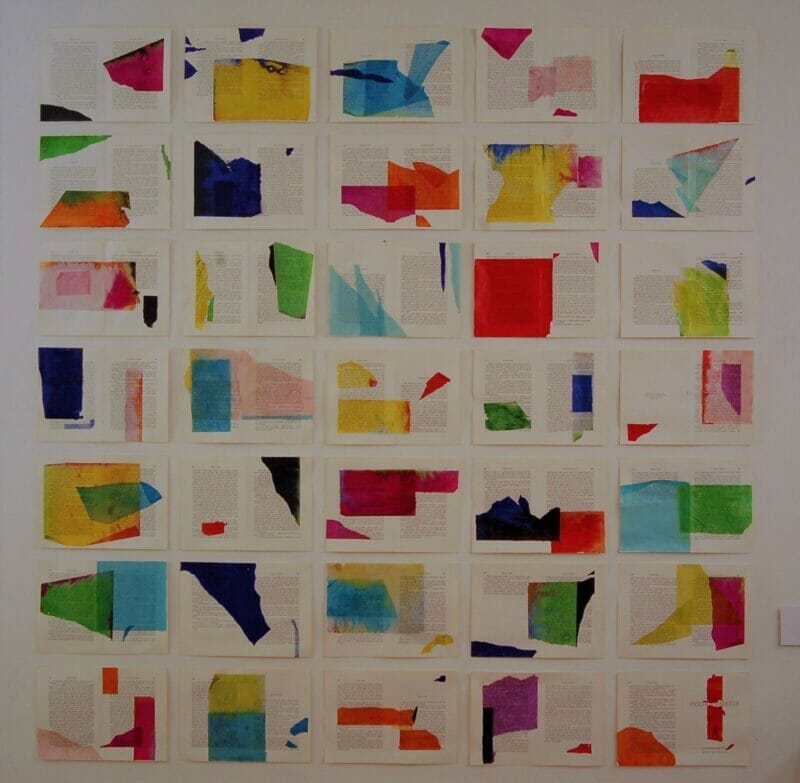Michela Baldi, La piccola Fadette. Installation, printed paper and tissue paper- 2020