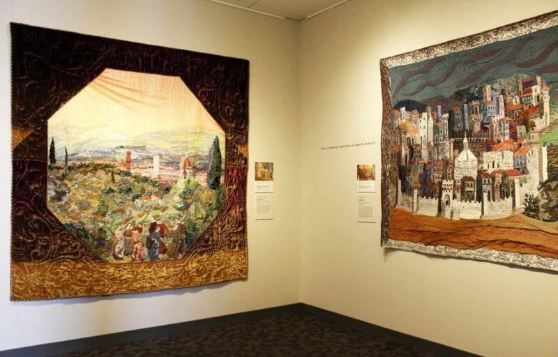 Sotto il sole della Toscana: la mostra della quiltmaker italiana Annamaria Brenti in corso al Museo Internazionale del Quilt